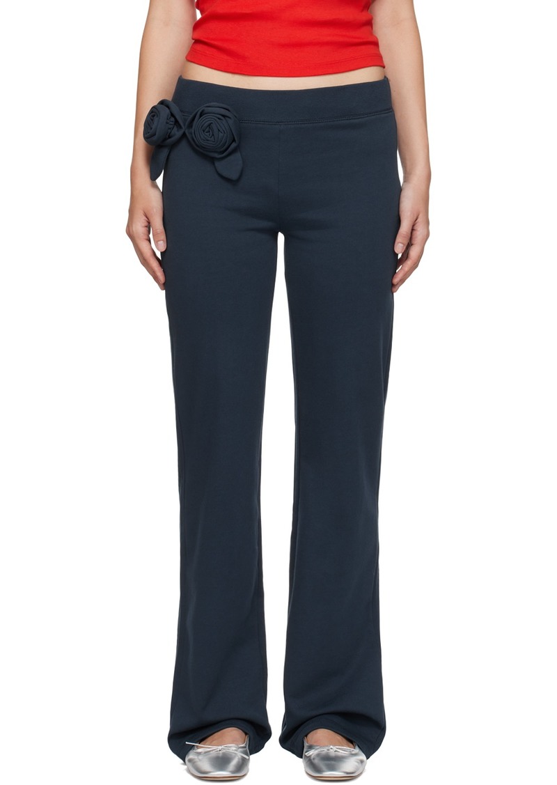 Sandy Liang Navy Hilton Sweatpants