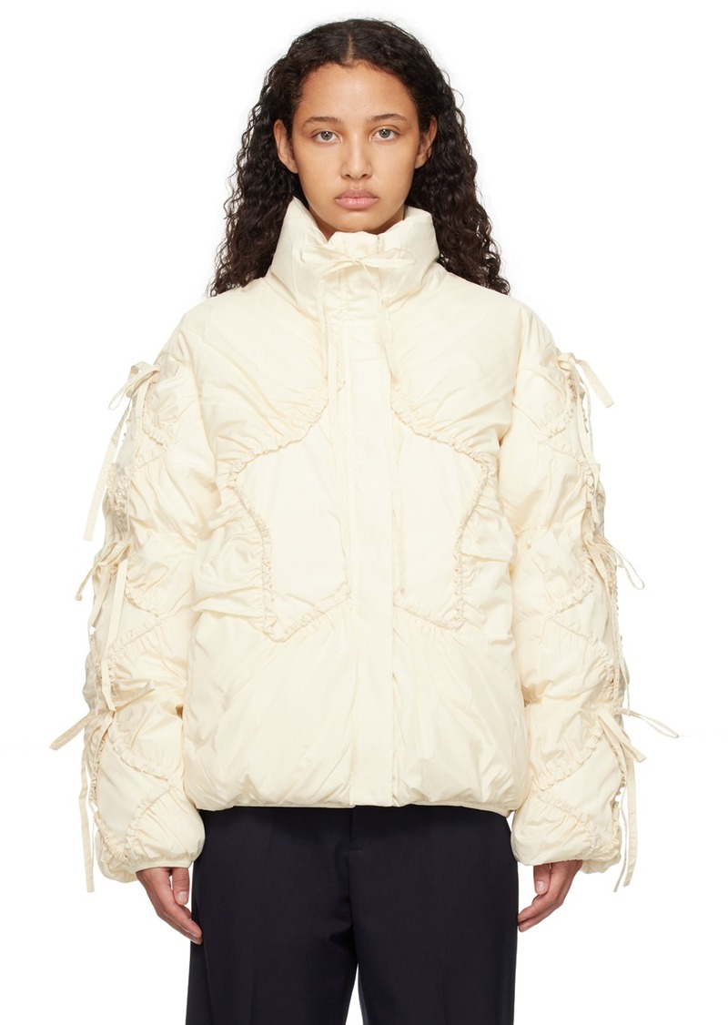 Sandy Liang Off-White Etoile Puffer Jacket