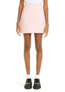 Sandy Liang Ore Quilted Miniskirt in Chalky Pink at Nordstrom