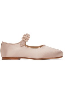 Sandy Liang SSENSE Exclusive Pink Mary Jane Pointe Ballerina Flats