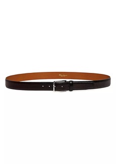 Santoni Adjustable Leather Belt