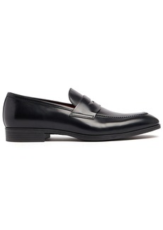 Santoni Blooming Leather Loafers