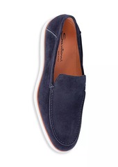 Santoni Boit Suede Loafers