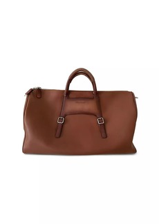 Santoni Borsone Leather Duffel Bag