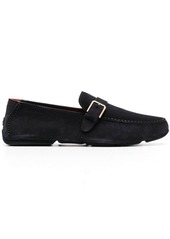 Santoni buckle-detail leather loafers