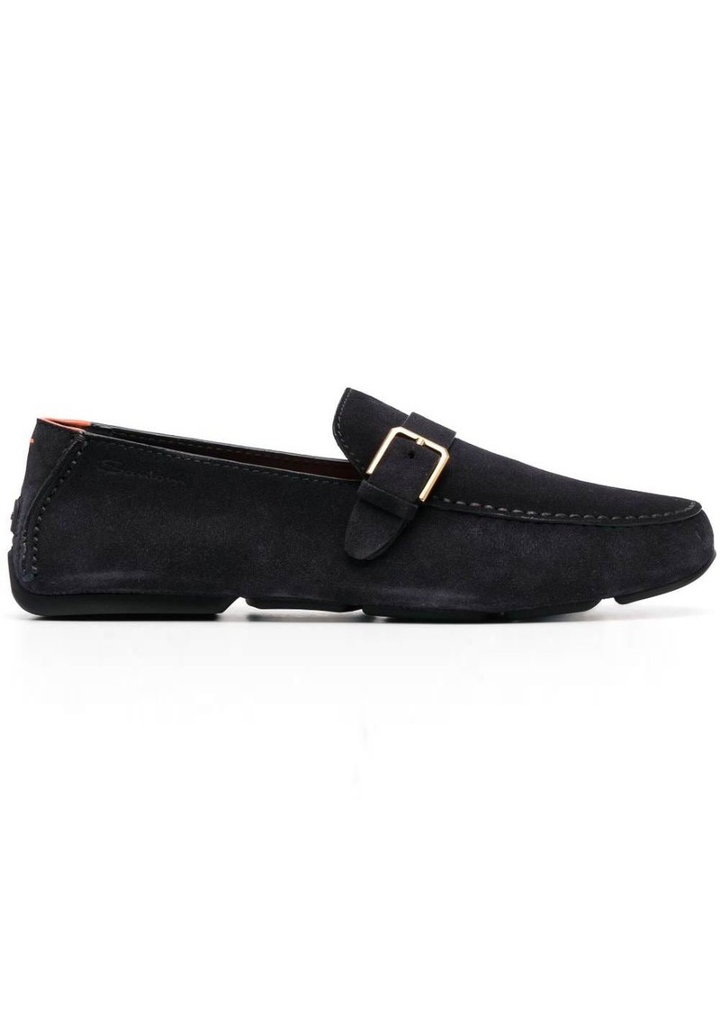 Santoni buckle-detail leather loafers