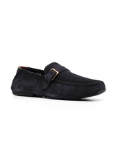 Santoni buckle-detail leather loafers