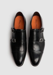 Santoni Buckled Leather Shoes