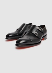 Santoni Buckled Leather Shoes