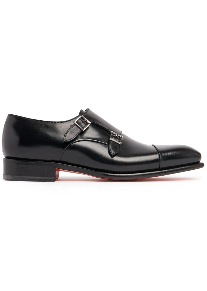 Santoni Buckled Leather Shoes