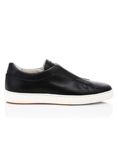 Santoni Clean Icon Pass Laceless Leather Sneakers