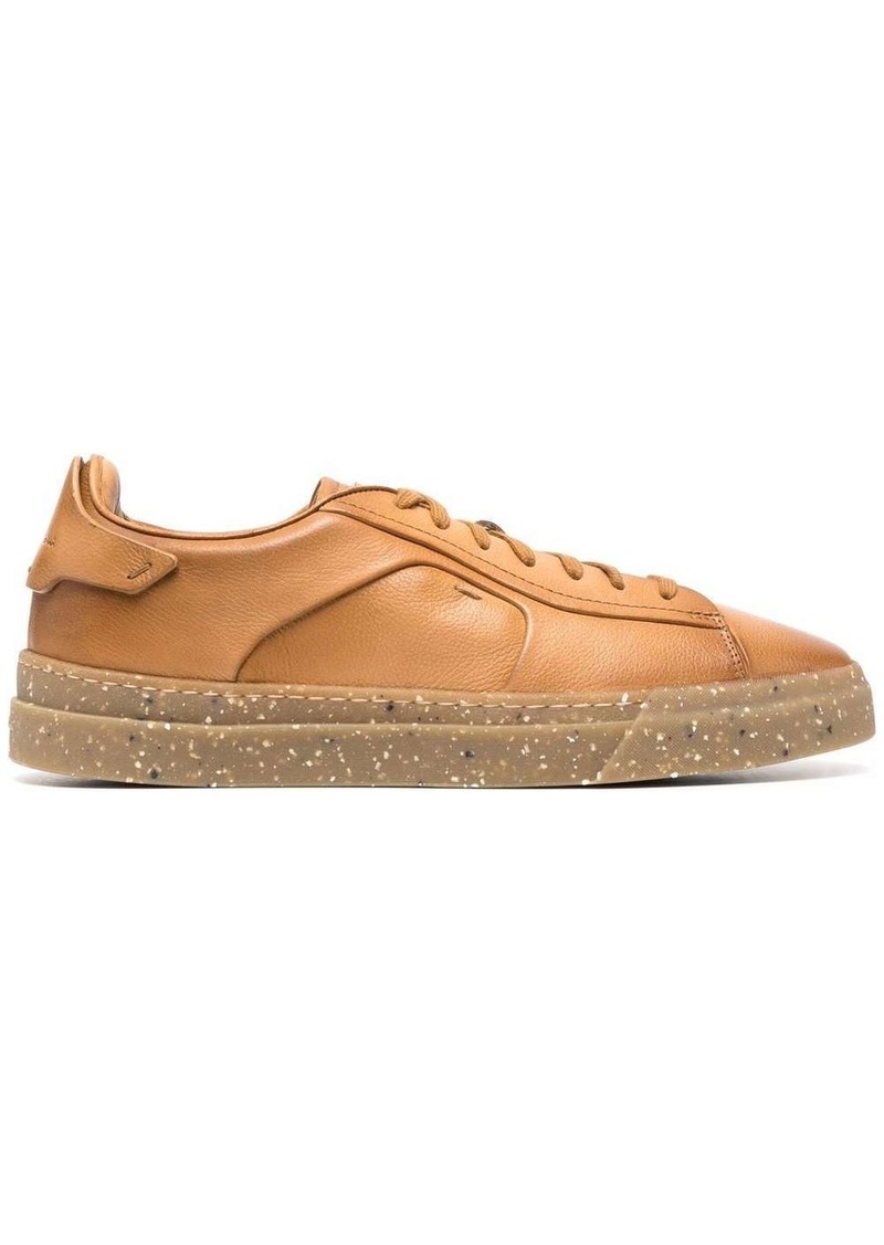 Santoni lace-up leather sneakers