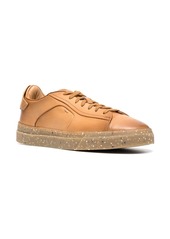 Santoni lace-up leather sneakers