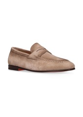 Santoni Door Suede Loafers