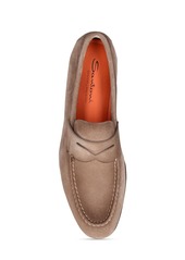 Santoni Door Suede Loafers