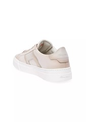 Santoni Double-Buckle Leather Sneakers