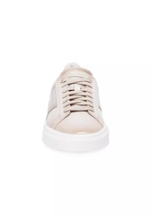 Santoni Double-Buckle Leather Sneakers