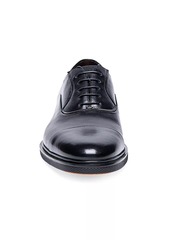 Santoni Easy Leather Cap Toe Dress Shoes