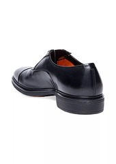 Santoni Easy Leather Cap Toe Dress Shoes