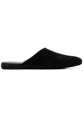 Santoni flat leather slippers