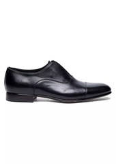 Santoni Kenneth Cap-Toe Slip-On Leather Loafers