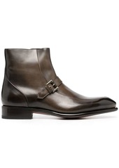Santoni leather ankle boots