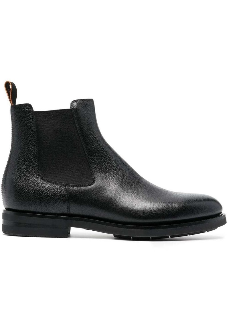 Santoni leather Chelsea boots