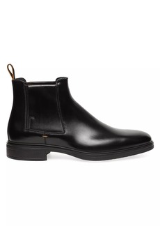 Santoni Leather Chelsea Boots