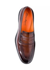 Santoni Leather Loafers