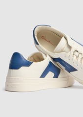 Santoni Leather Low Top Sneakers