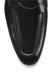 Santoni Leather Penny Loafers