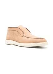 Santoni leather slip-on boots