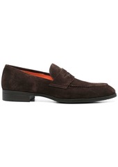 Santoni low-heel suede loafers