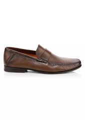 Santoni Paine Leather Loafers