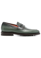 Santoni penny-slot leather loafers