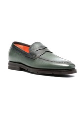 Santoni penny-slot leather loafers