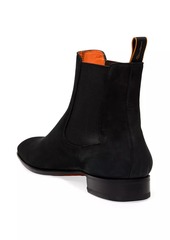 Santoni Pierce Nubuck Chelsea Boots