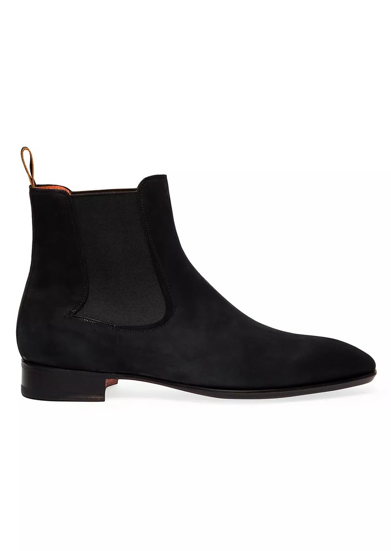 Santoni Pierce Nubuck Chelsea Boots