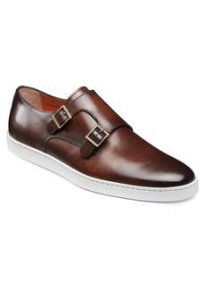 Santoni Freemont Double Monk Strap Shoe in Brown at Nordstrom