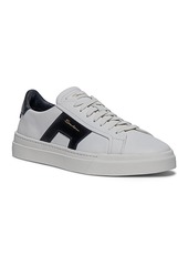 Santoni Men's Double Buckle Lace Up Sneakers