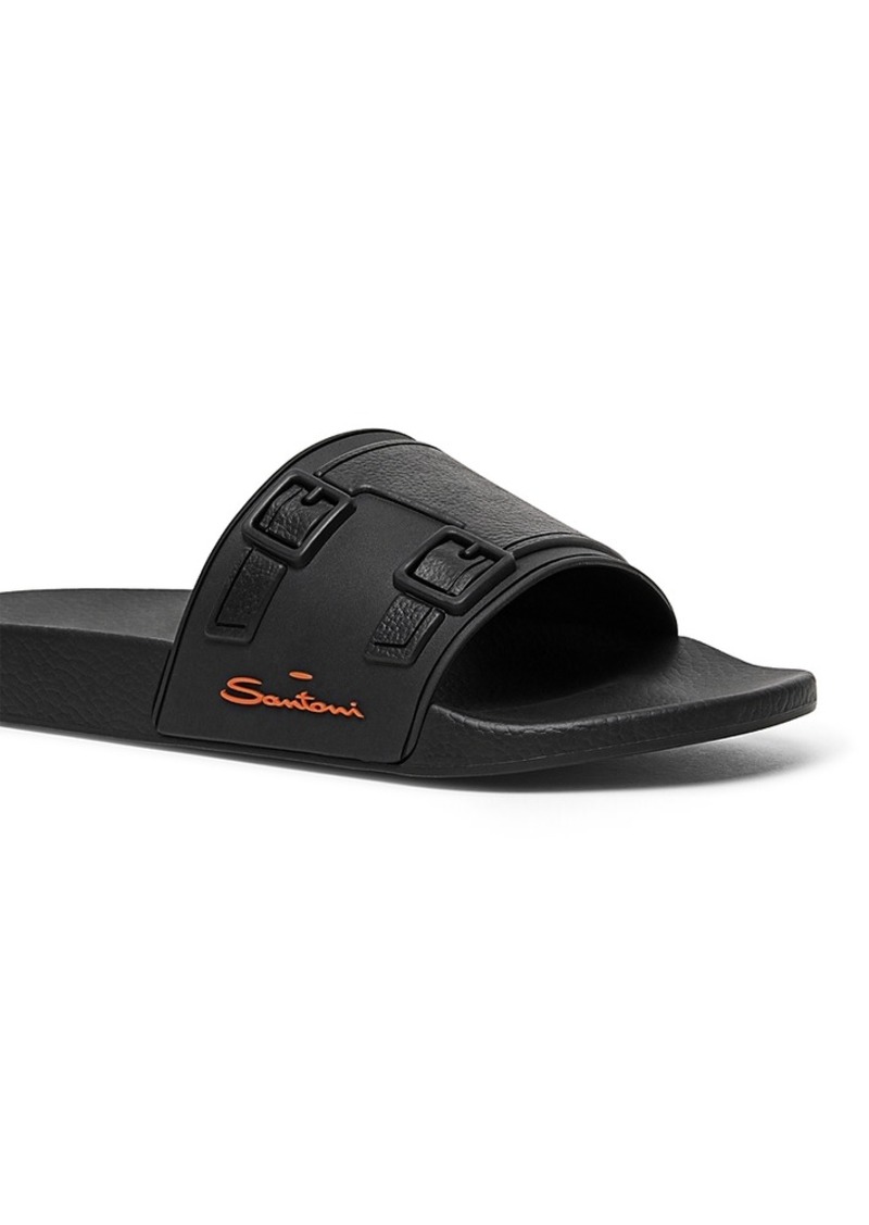 Santoni Men's Edison-Tpun01 Slip On Pool Slide Sandals