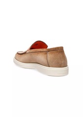 Santoni Slip-On Suede Loafers