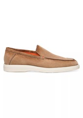 Santoni Slip-On Suede Loafers