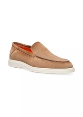 Santoni Slip-On Suede Loafers