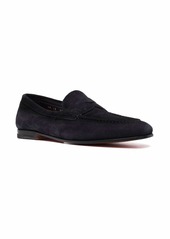 Santoni stitched slip on loafers