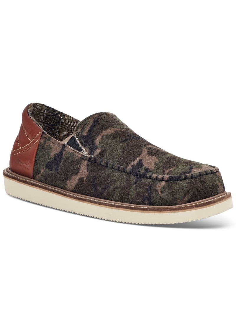 Sanuk Men's Cozy Vibe Low Sm Camouflage Collapsible Heel Slippers - Woodland Camo