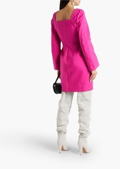 Sara Battaglia - Cotton-blend twill mini dress - Pink - IT 40