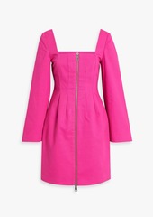 Sara Battaglia - Cotton-blend twill mini dress - Pink - IT 40