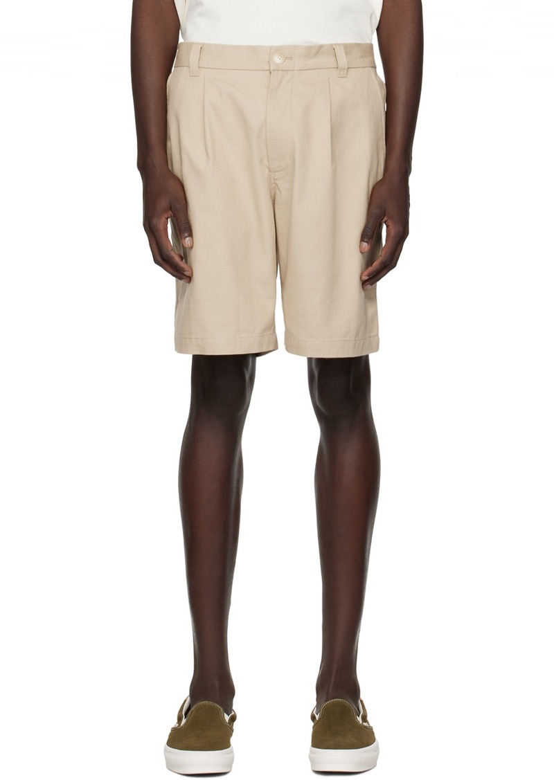 Saturdays NYC Beige Keigo Shorts