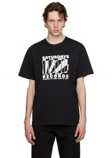 Saturdays NYC Black 'Records' T-Shirt